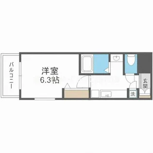 ジュネーゼグラン東梅田【10階】の間取り