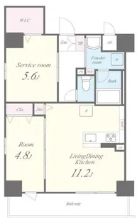 ダイレ エヌ【5階】の間取り