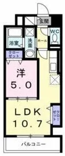 ウィングコート天王寺【2階】の間取り