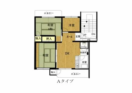 兵庫県公社 宝塚安倉(3)3号棟【3階】の間取り