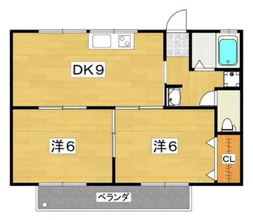 エコート鏡畑【2階】の間取り