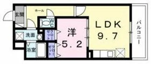 ウィングコート天王寺【2階】の間取り
