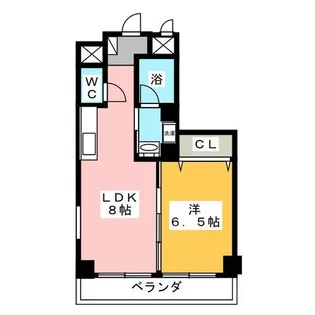 グレイスコート【5階】の間取り