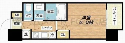 アドバンス大阪グロウスⅡ【2階】の間取り