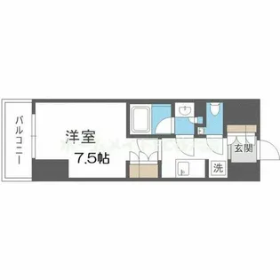 ザ・パークハビオ同心プレイス【2階】の間取り