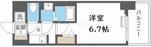 ALIVIS福島海老江【3階】の間取り