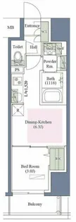 アーバネックス京町堀【15階】の間取り