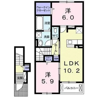 al・franc【2階】の間取り