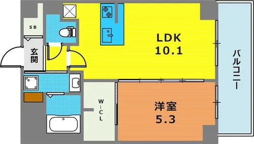ファーストフィオーレ東灘【705号室】の間取り