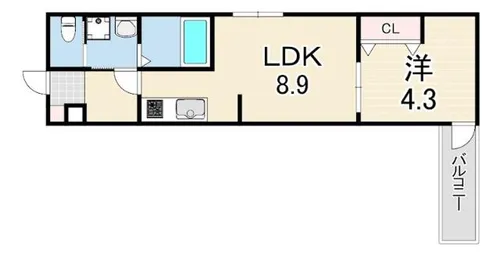 ALEGRIA垂水【1階】の間取り