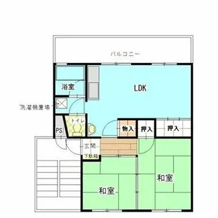 公社賃貸SMALIO 茶山台【9-409号室】の間取り