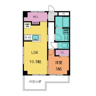 めぞん平成【4階】の間取り