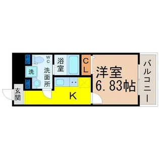セントレイクセレブ代官町【8階】の間取り