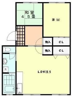 ハイツルミナス【3-A号室】の間取り