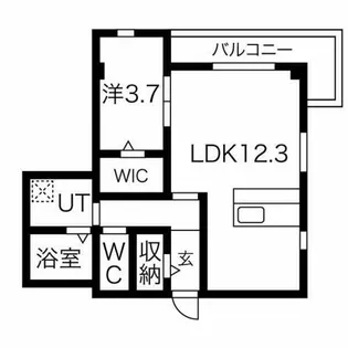 HIIRAGI善明町【204号室】の間取り