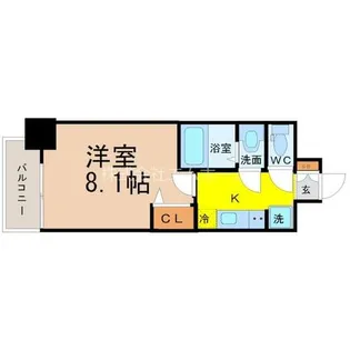 プレサンス東別院駅前【8階】の間取り