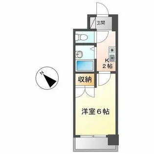 アーバンドエル豊岡【7階】の間取り