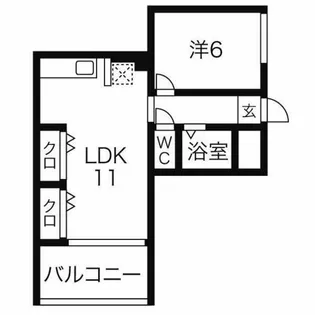 ピアネーズ桜【2階】の間取り