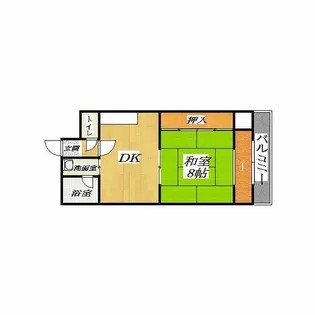 アクティ金田【1階】の間取り