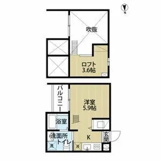 リシュテール【2階】の間取り