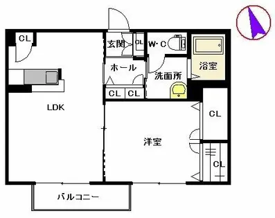 ルーンルディ―Ⅰ【202号室】の間取り