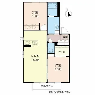 メゾン・ド・ソリア【202号室】の間取り