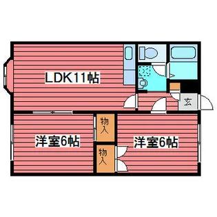 広和ハイツNo.8【403号室】の間取り