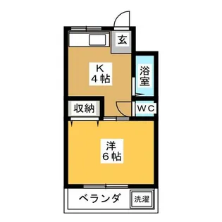 コーポさくまⅡ【1階】の間取り
