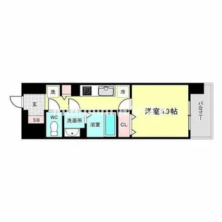 ジオエント福島野田レジデンス【12階】の間取り