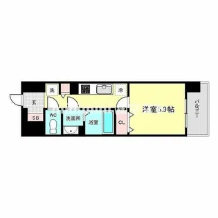 ジオエント福島野田レジデンス【12階】の間取り