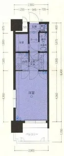 エステートモア・天神スタジオ【708号室】の間取り