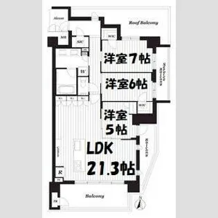サンメゾン千種公園東【5階】の間取り