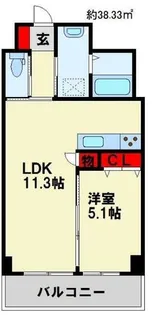 MDIフォレストガーデン三ヶ森【502号室】の間取り