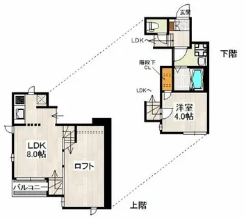 CB香椎トロン【2階】の間取り