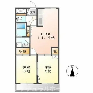 シンフォニー【201号室】の間取り