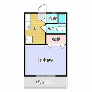 1Kの間取り画像
