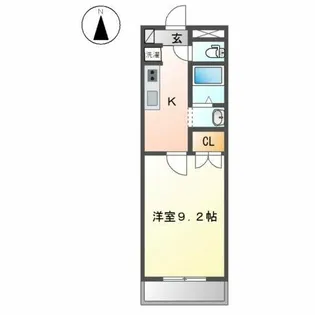 バウハウス弥生143【1階】の間取り