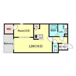ジーメゾン金山【303号室】の間取り