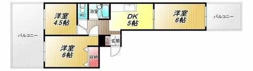 山田ビル【7階】の間取り