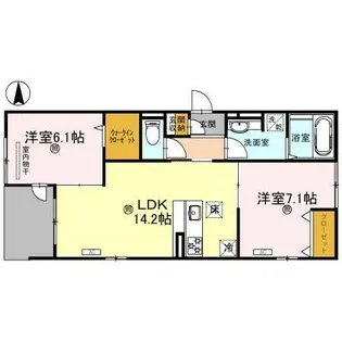 プラザ エミネンス【2階】の間取り