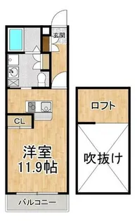 グレイス長等【3階】の間取り