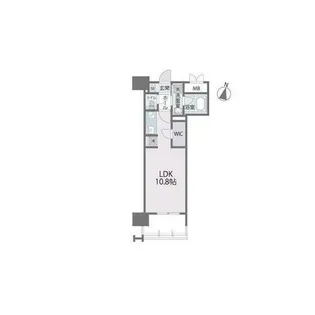 RJRプレシア百年橋【909号室】の間取り