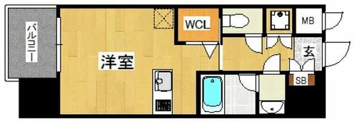 プライムアーバン薬院南【5階】の間取り