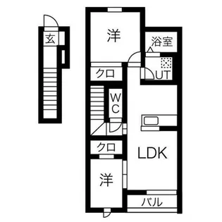 アイメゾンライブ【2階】の間取り