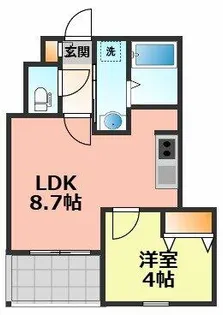 ジーメゾン国府宮【1階】の間取り