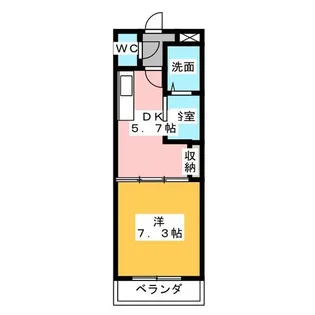 リバパレス鶴舞【6階】の間取り