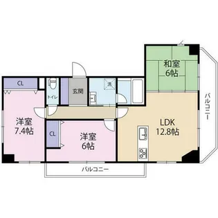 明治グランドヒル加古川駅前Ⅱ番館(0005676)【3階】の間取り