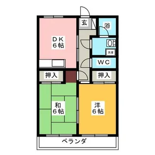 グリーンハイツ【3階】の間取り