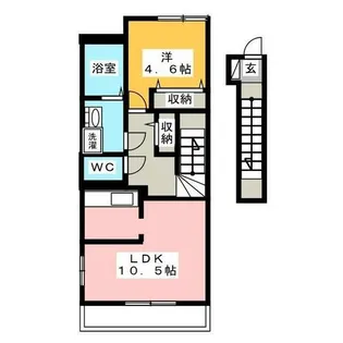 メゾンアシューレ【2階】の間取り