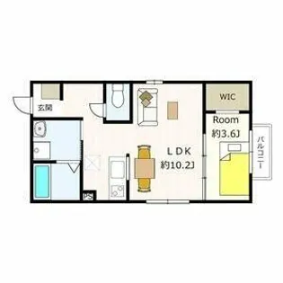 茜さす春のセラビィ【1階】の間取り